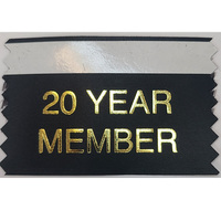 Member Ribbon - 20 Year (Pack of 5)