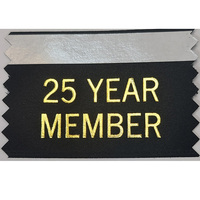 Member Ribbon - 25 Year (Pack of 5)