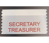 Secretary Treasurer Ribbon (Pack of 5)