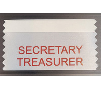 Secretary Treasurer Ribbon (Pack of 5)